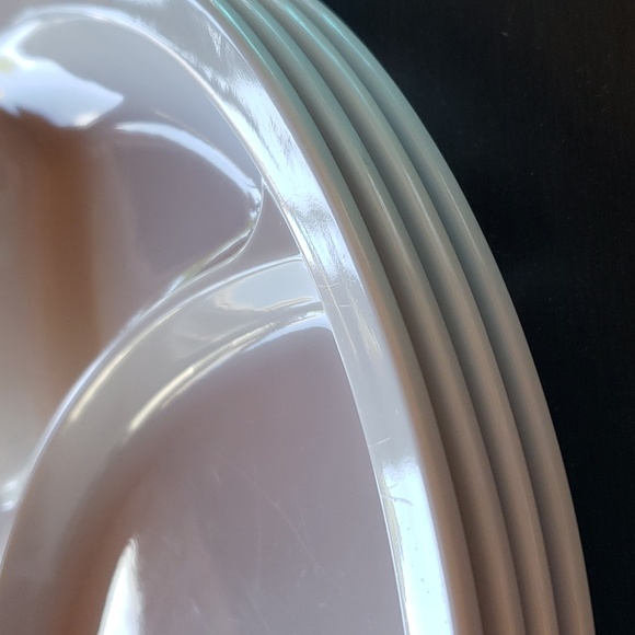 JOSPHLIES Melamine Divided Dinner Plates -Set of 4 White - Picture 4 of 10